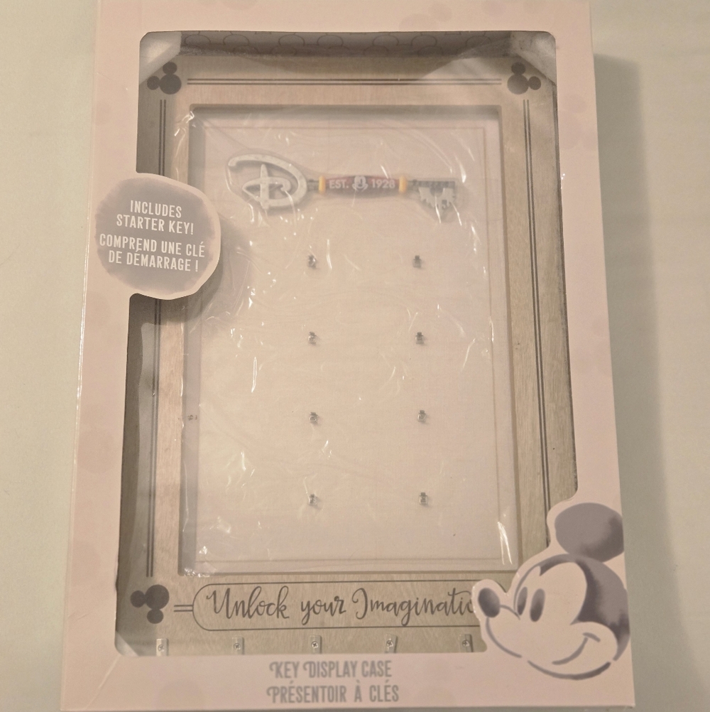 Disney White Key Display Case with Starter Key
